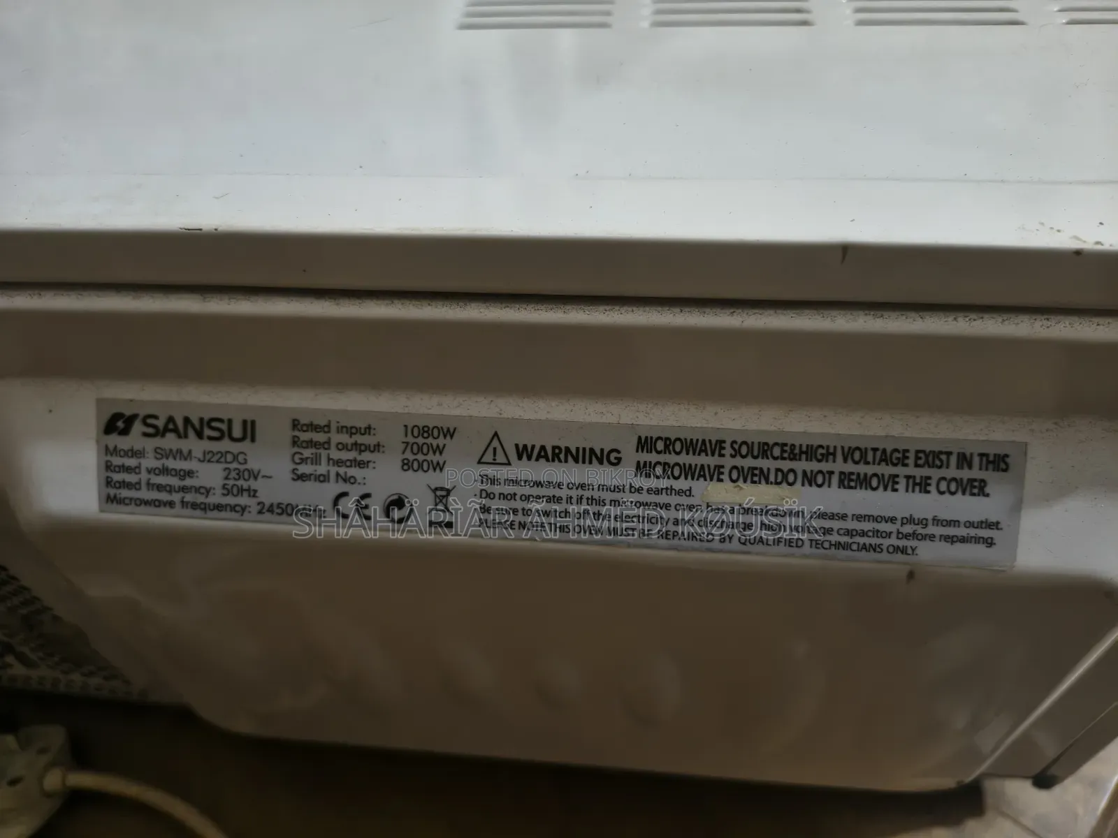 SANSUI 1080W Micro Oven