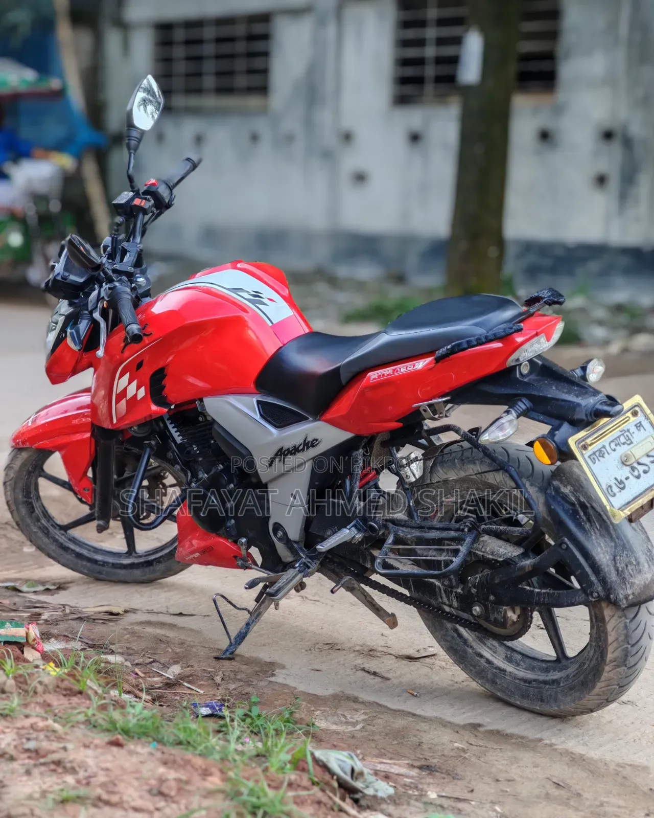 টিভিএস আপাচে ১৬০ ৪ভি ২০২১ রেড
