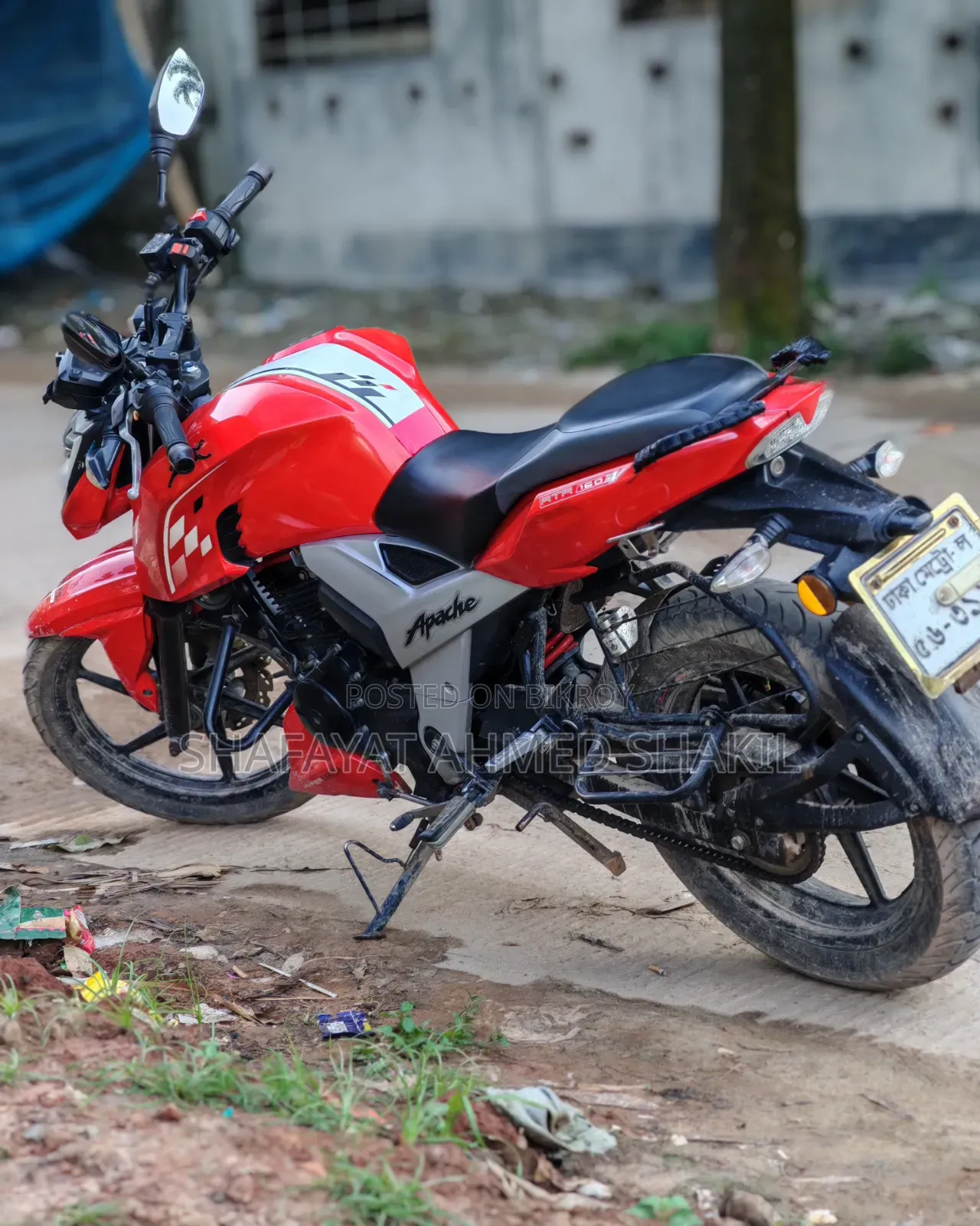 টিভিএস আপাচে ১৬০ ৪ভি ২০২১ রেড