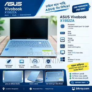 New Laptop Asus Vivobook 15 8GB Intel Core i5 HDD+SSD 512GB