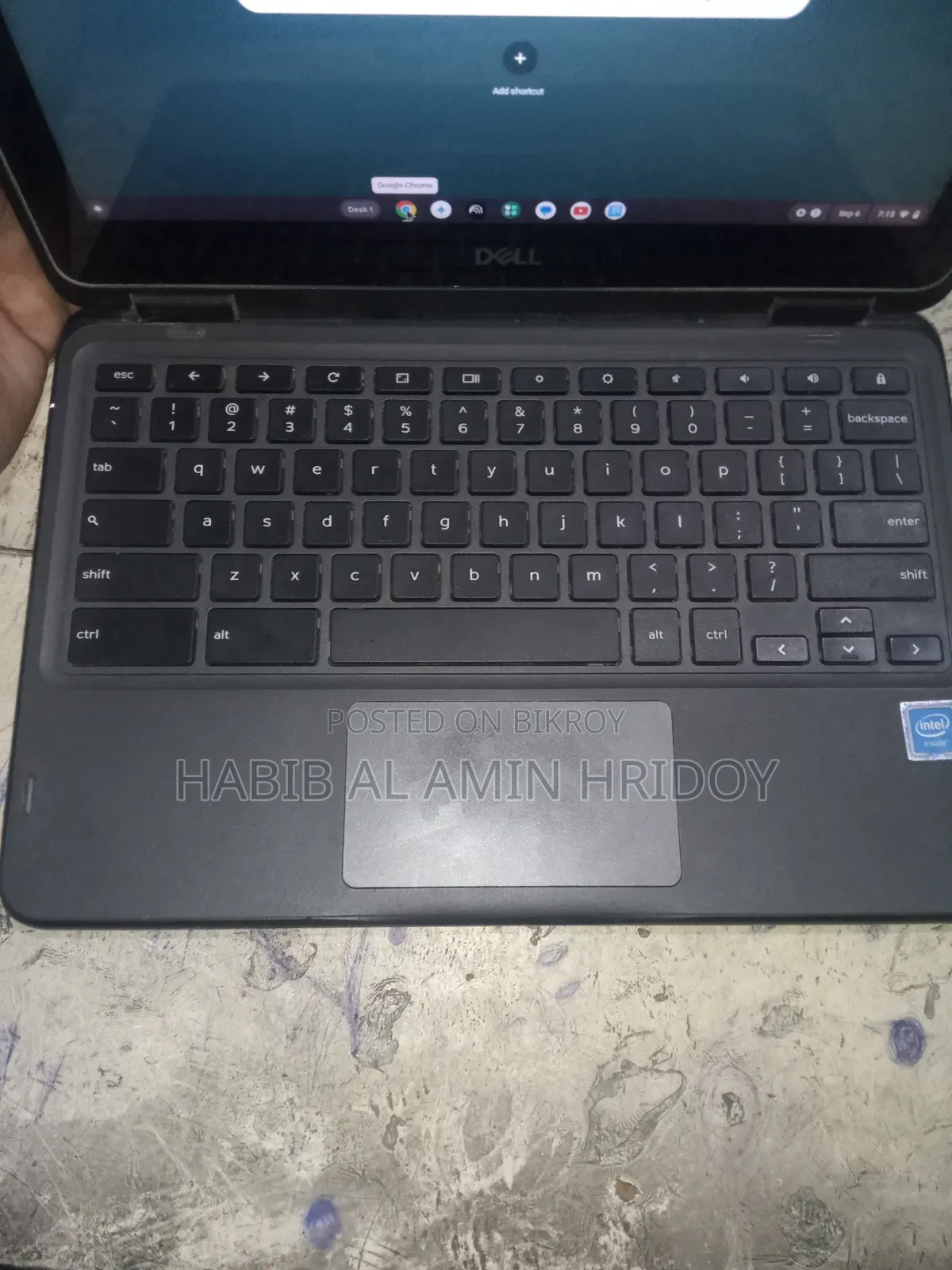 ল্যাপটপ ডেল ইন্সপায়রণ ১৫ ৩০০ ৪জিবি ইন্টেল এটম এসএসডি ১২৮জিবি