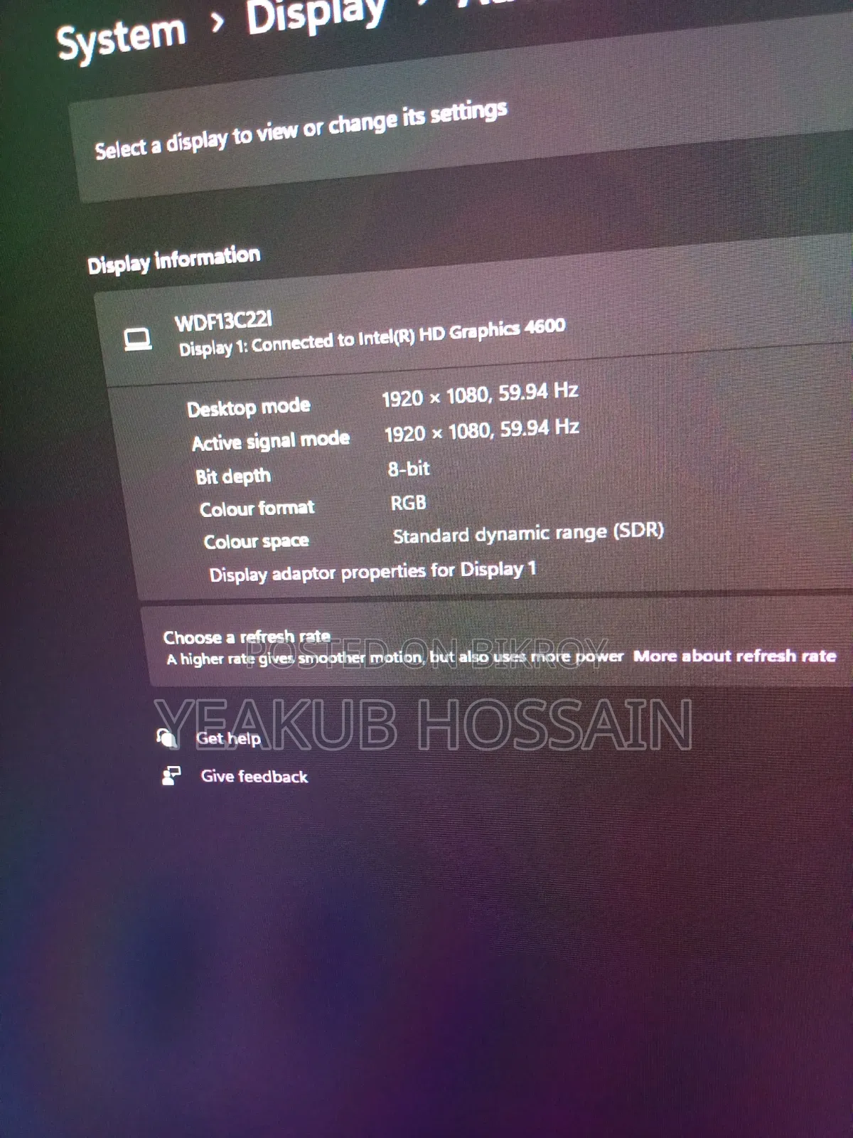Desktop Computer 8GB Intel Core I5 SSD 128GB