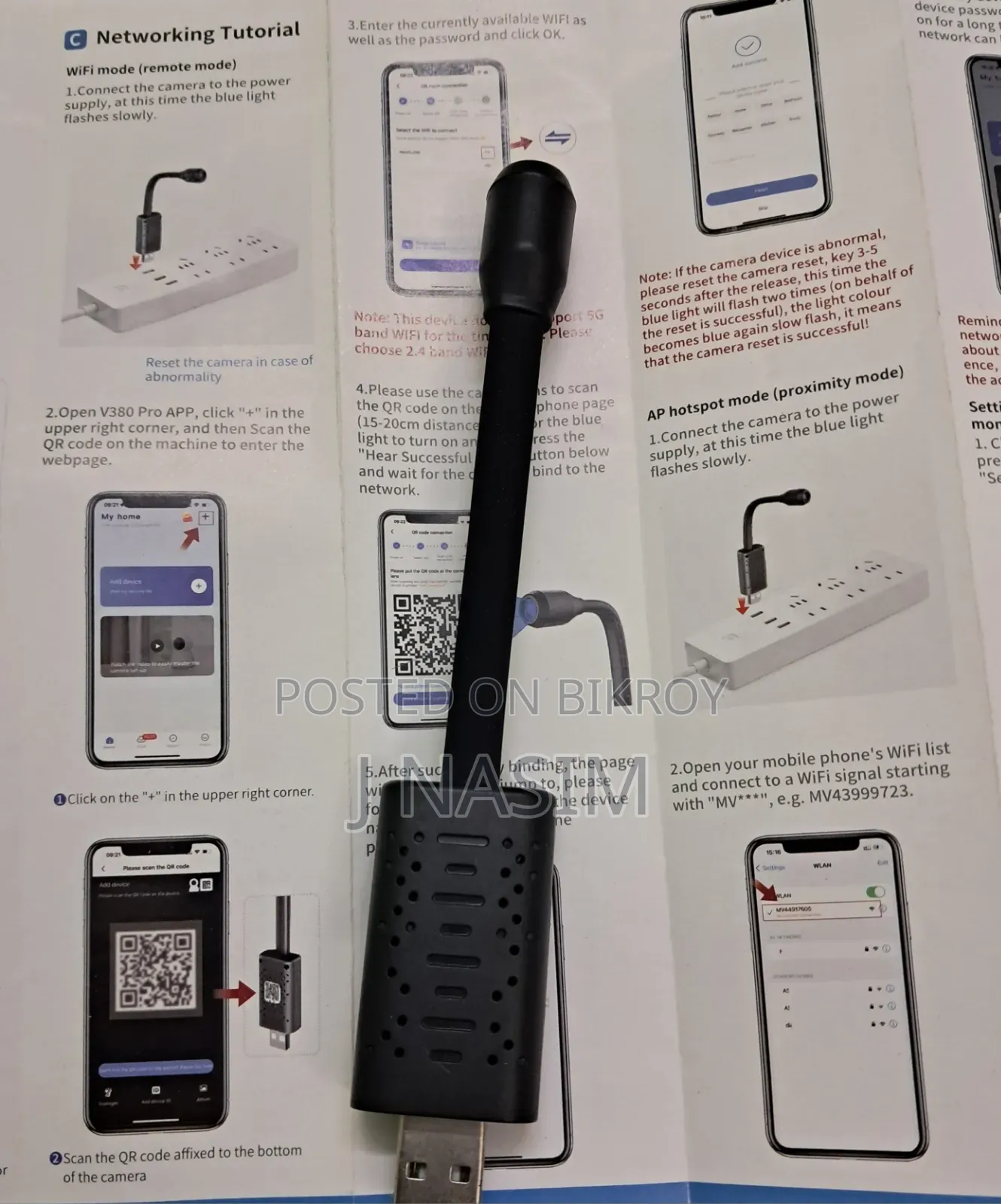 USB Wi-Fi Camera V380 Pro