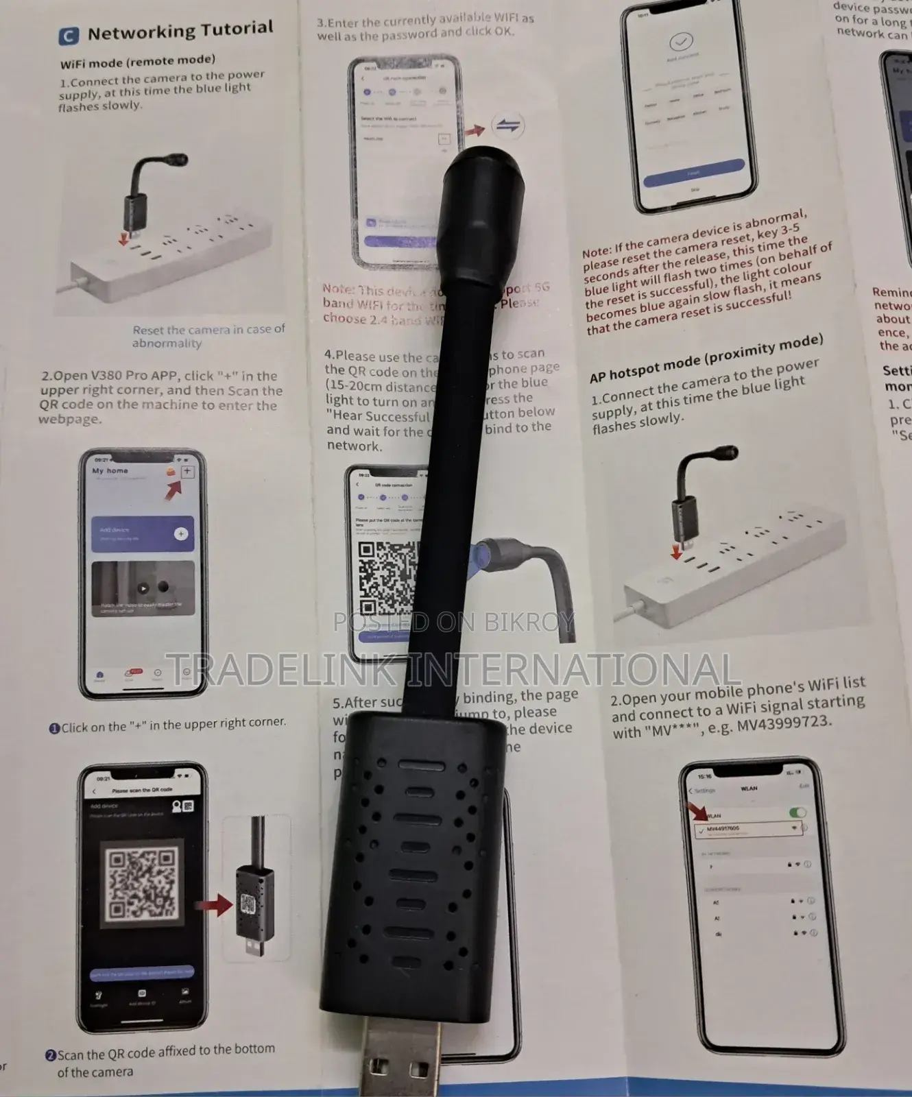 USB Wi-Fi Camera V380 Pro