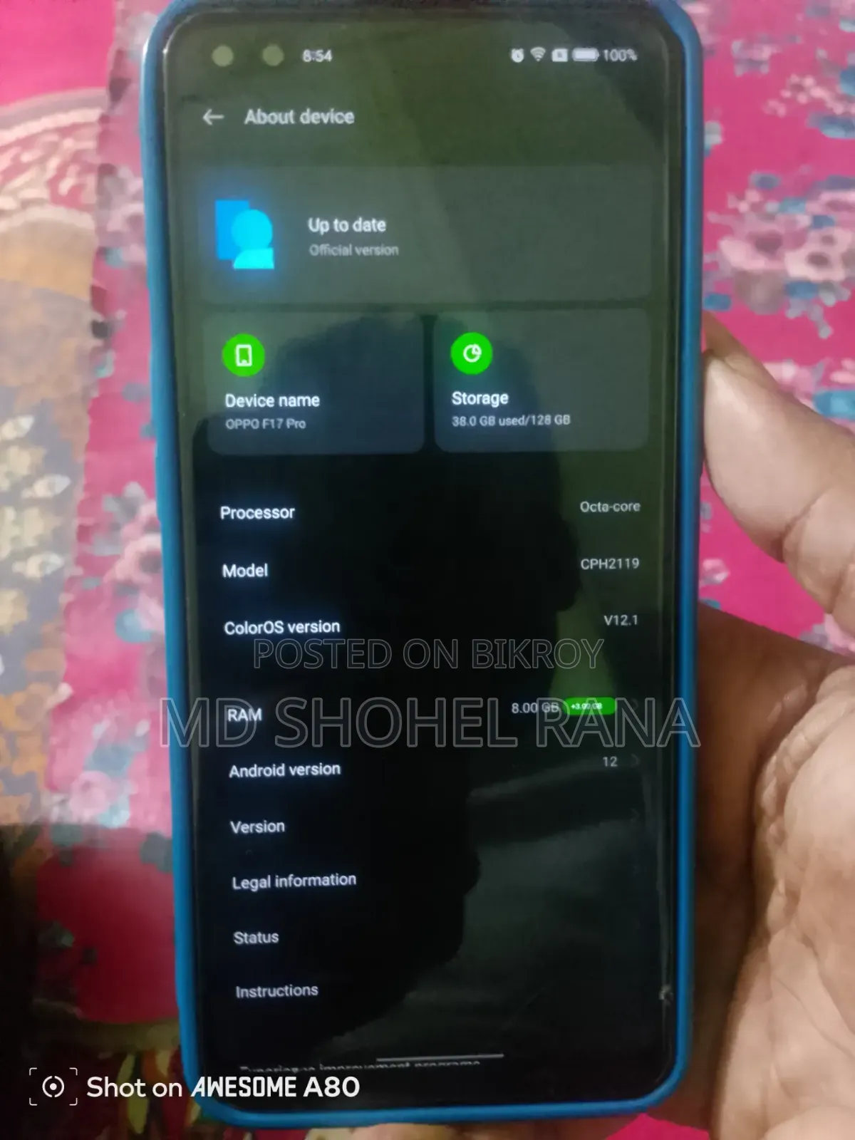 Oppo F17 Pro 128 GB Blue