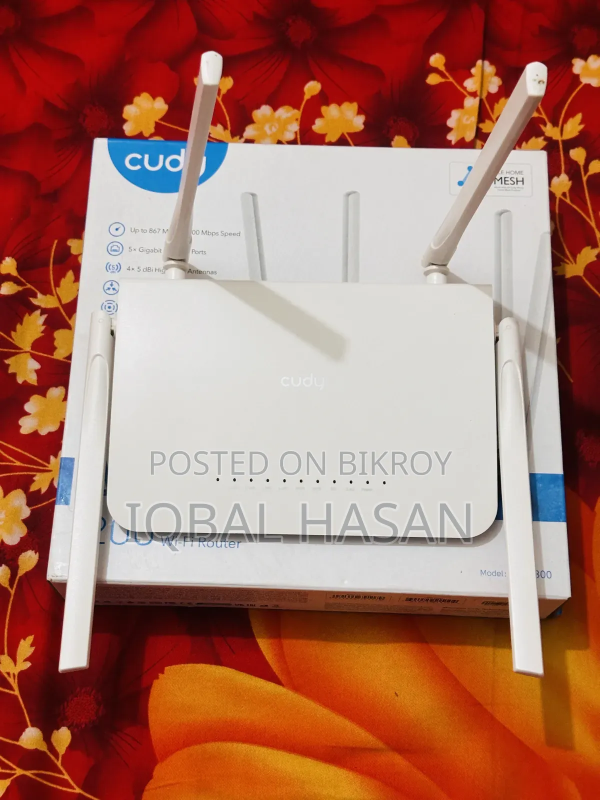 কুডি ডব্লিউআর১৩০০ এসি১২০০ ডুয়াল-ব্যান্ড গিগাবিট ওয়াই-ফাই রাউটার বিক্রির জন্য