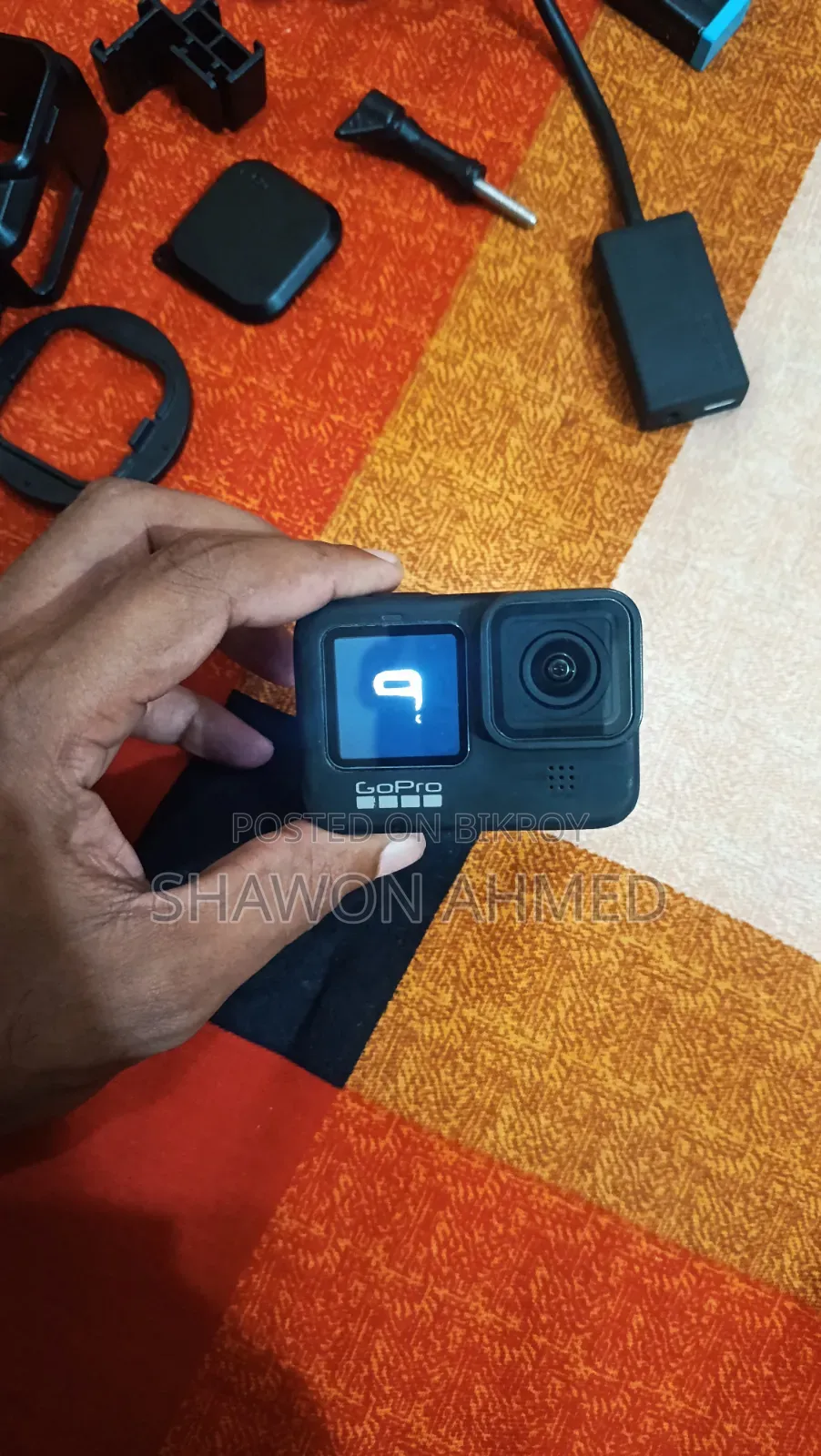গোপ্রো হিরো ৯ ব্ল্যাক ফুল কম্বো প্যাকেজ উইথ অ্যাকসেসরিজ