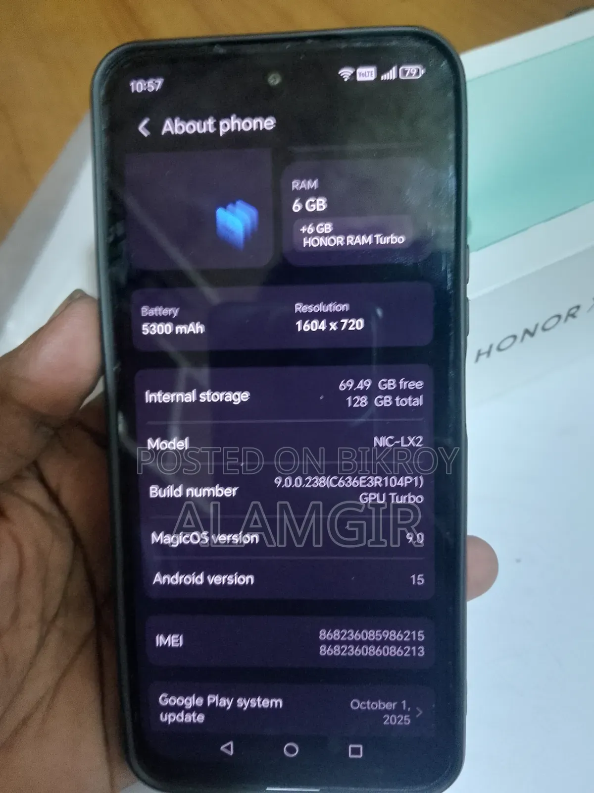 Honor X6C 128 GB Black