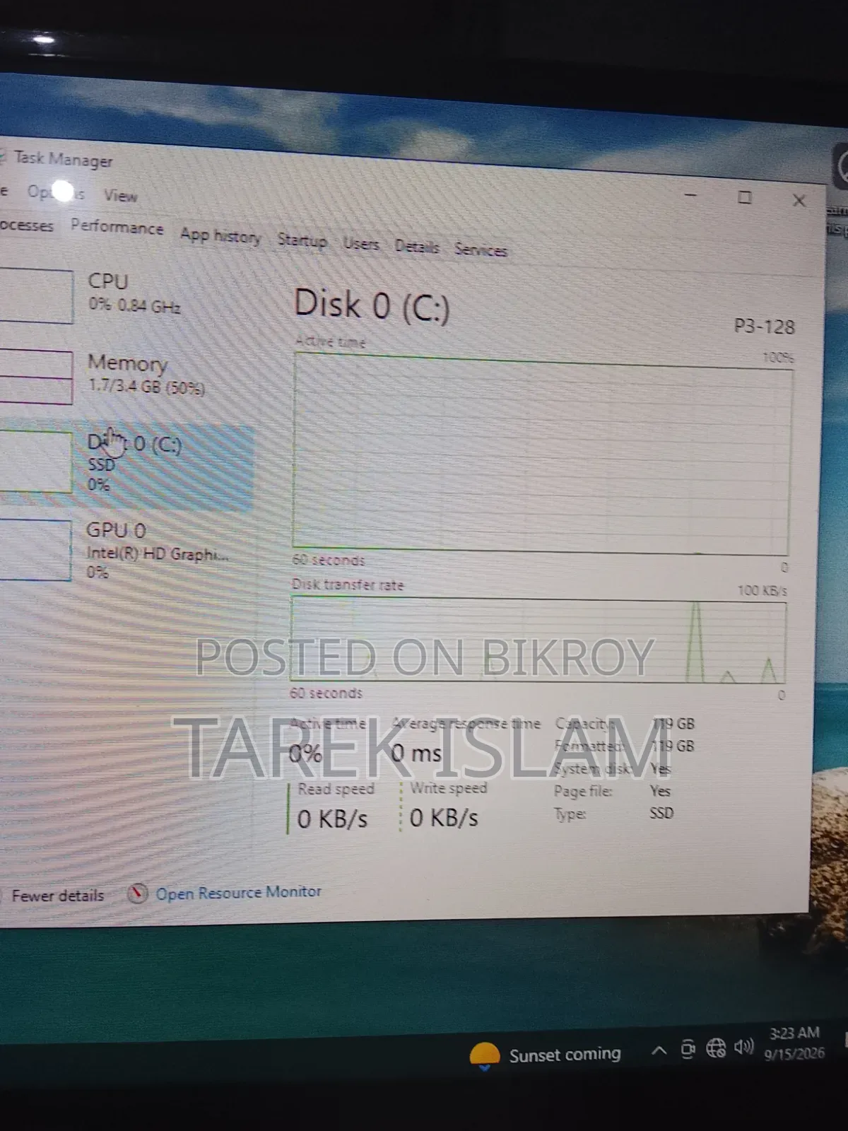 Gigabyte GA-H110MSTX-HD3-ZK 8GB Intel Core I3 SSD 128GB
