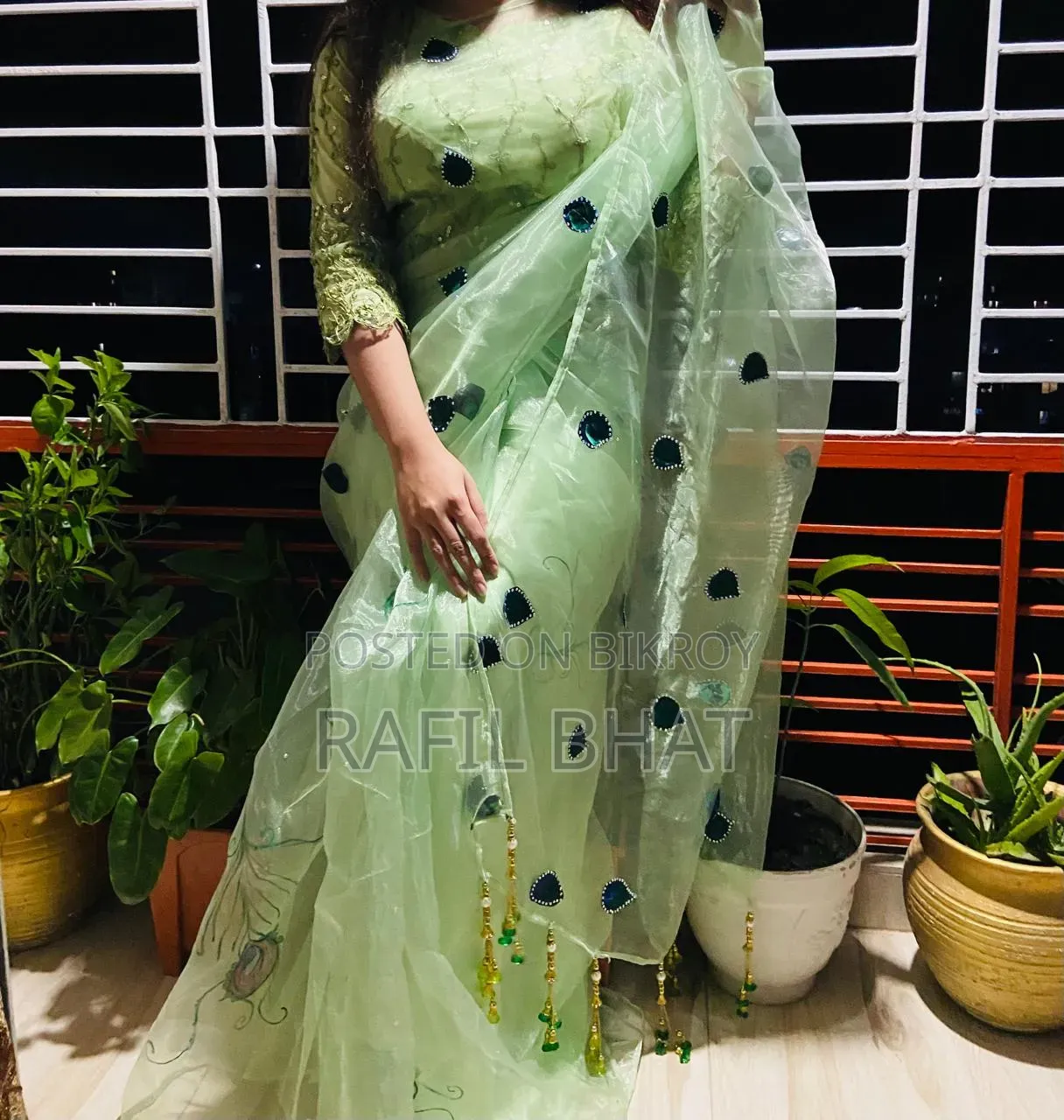 Peacock Design Saree