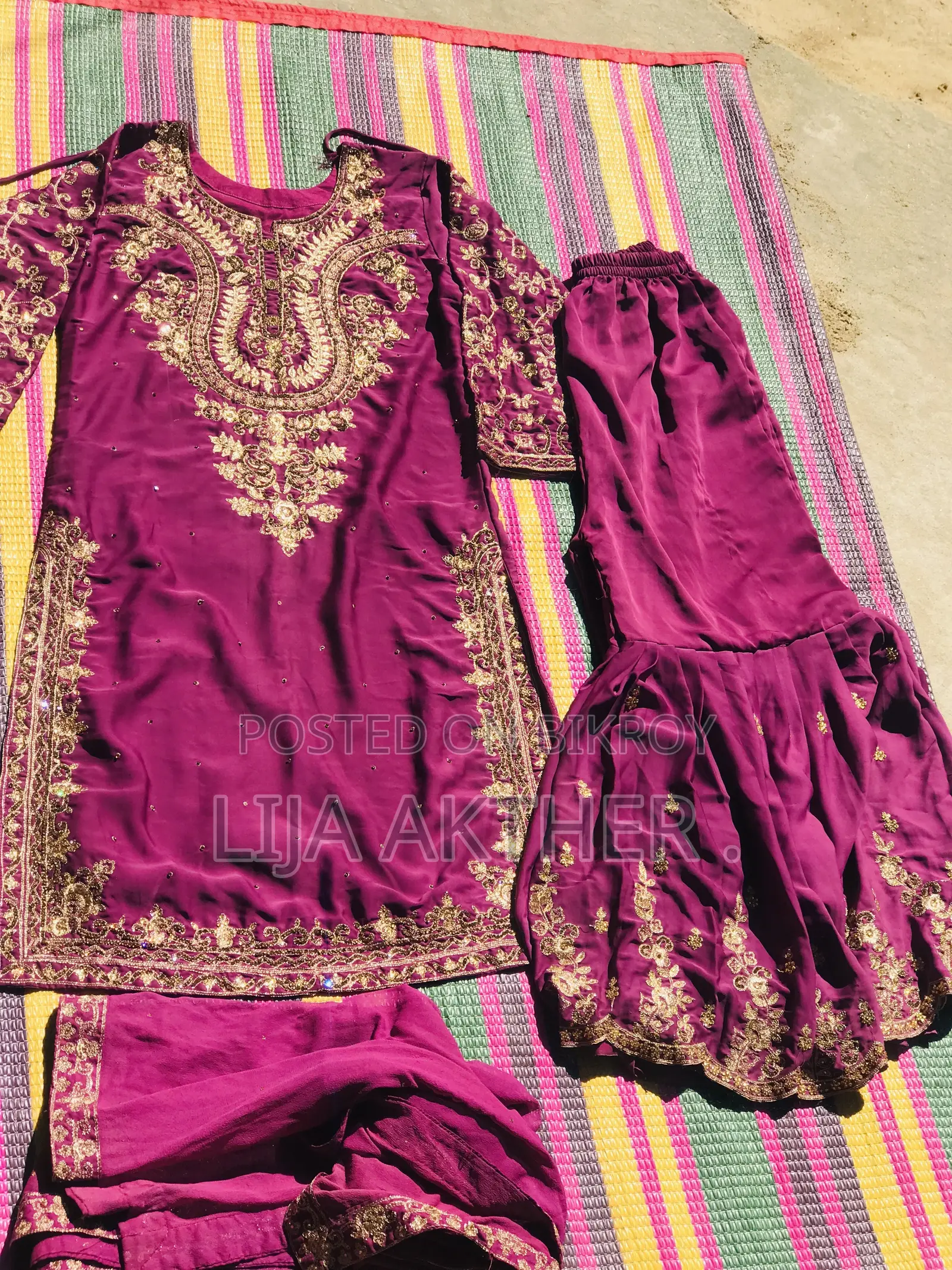 Stonework Three Piece Dress
