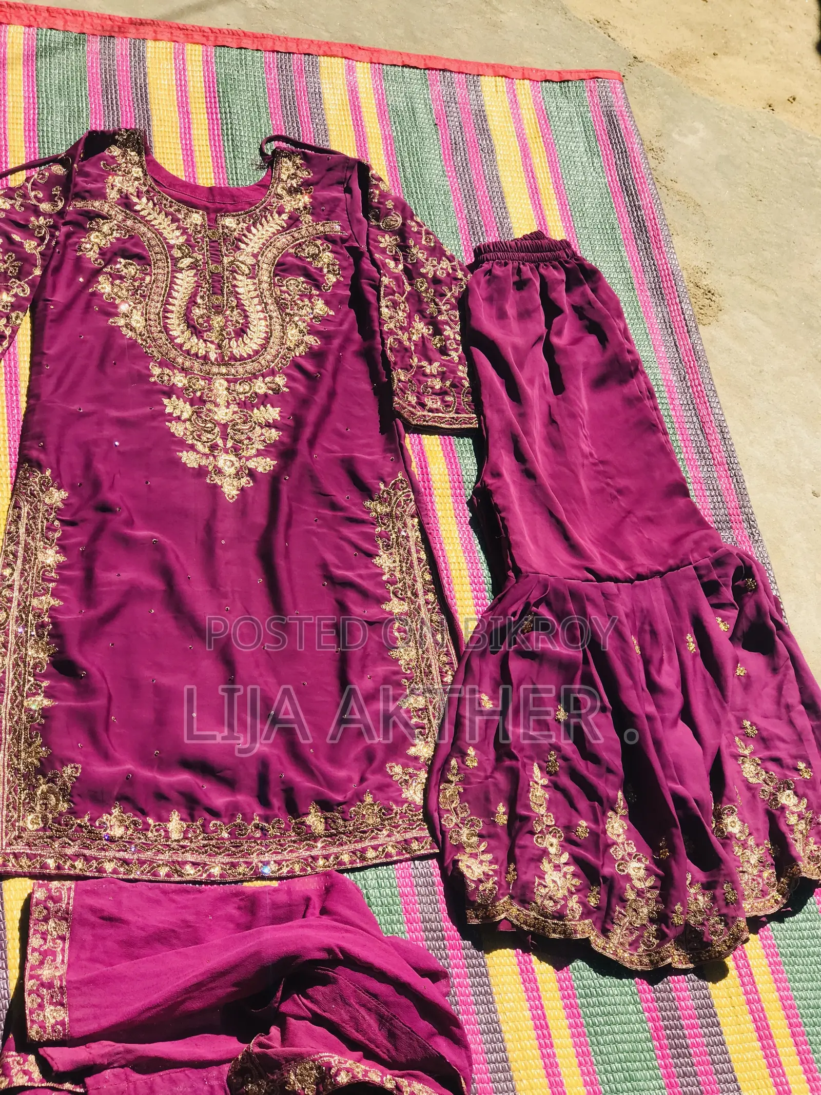 Stonework Three Piece Dress