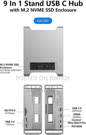 New Desktop Computer Apple Mac Mini M4 16GB SSD 6T