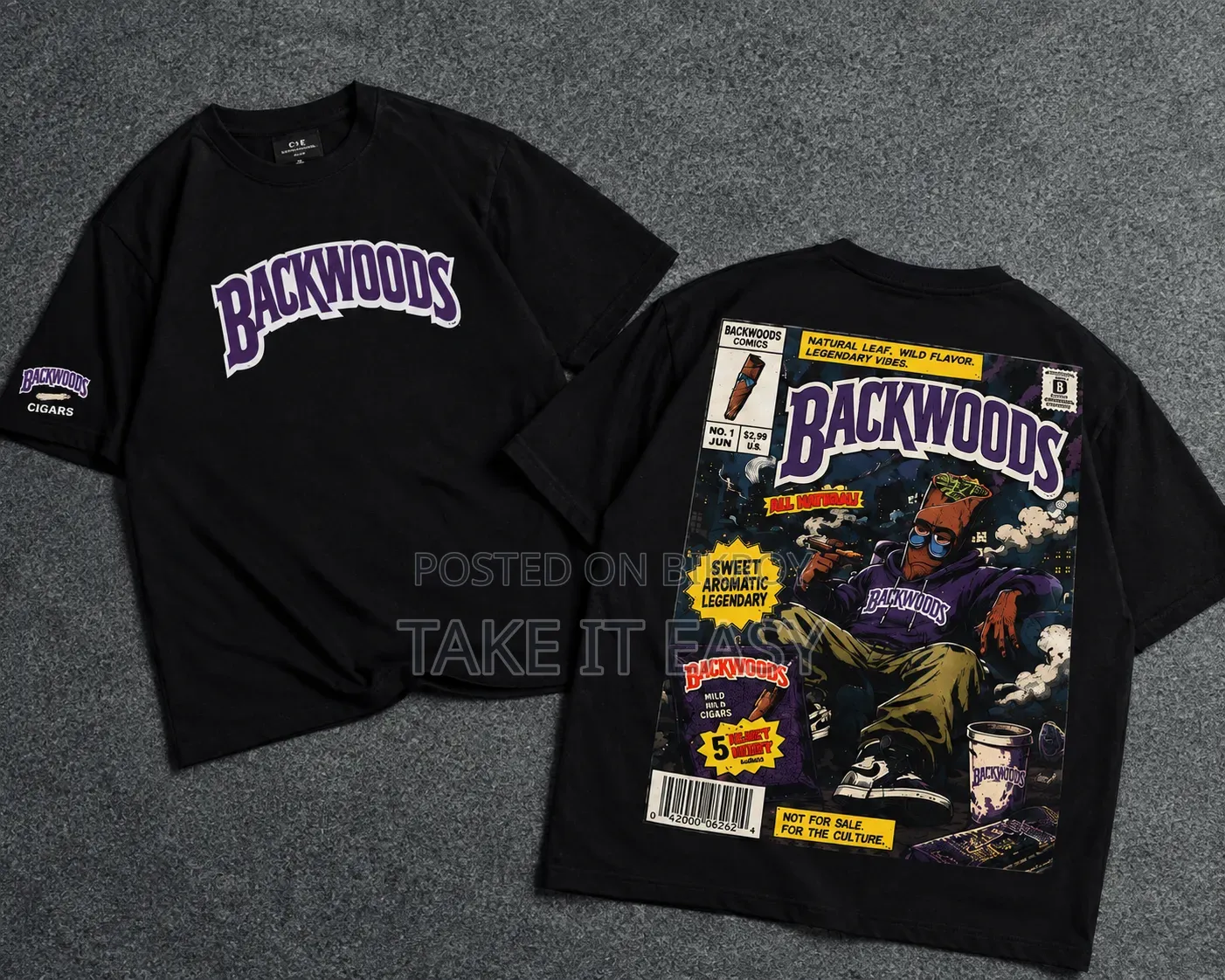 Premium Design Backwoods Drop Shoulder T Shirt