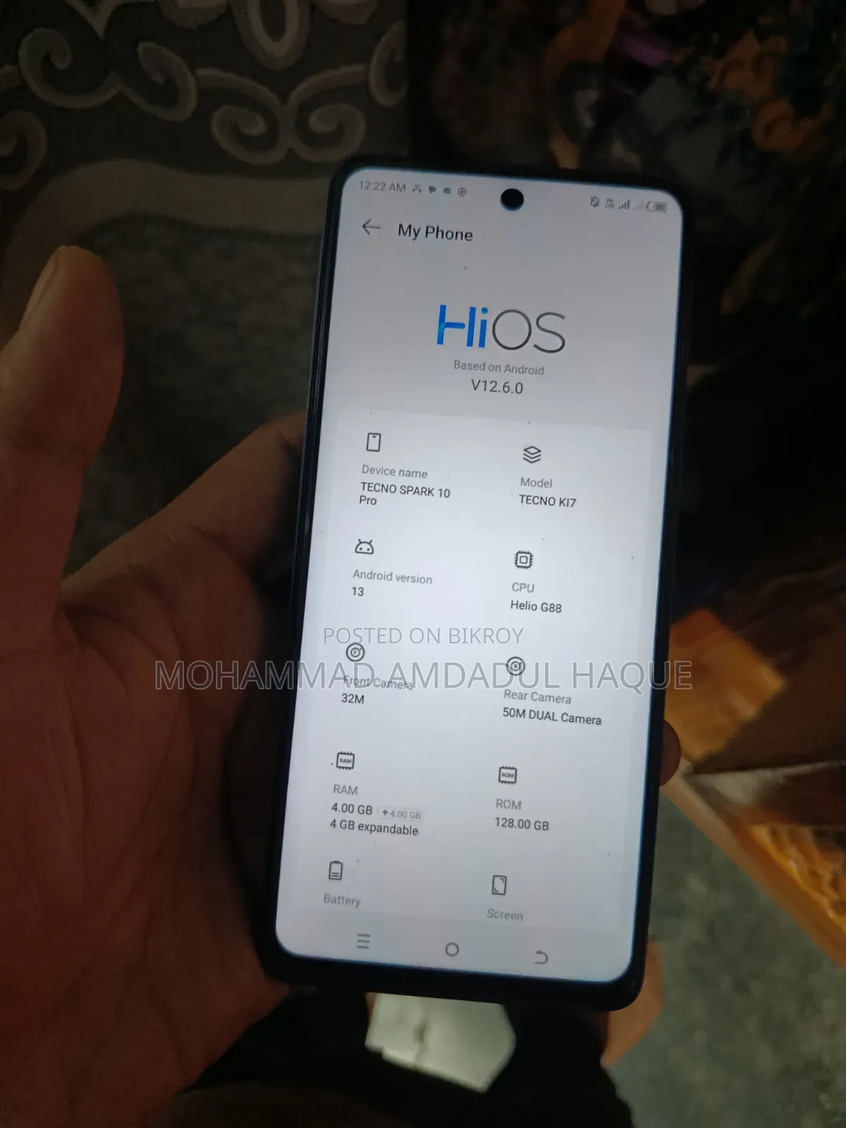 Tecno Spark 10 Pro 128 GB Blue
