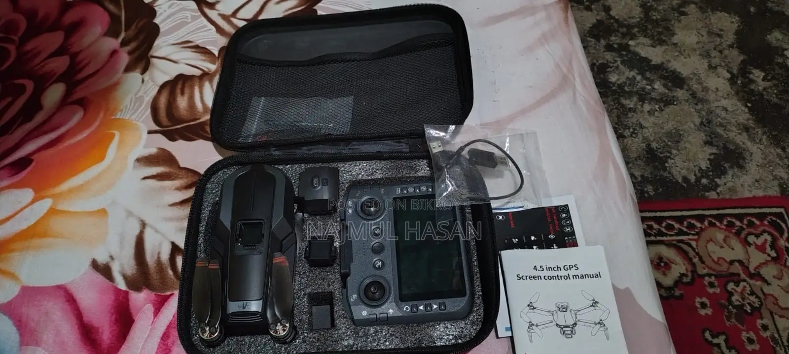 V168 GPS Drone With Screen Remote Control & Double Battery