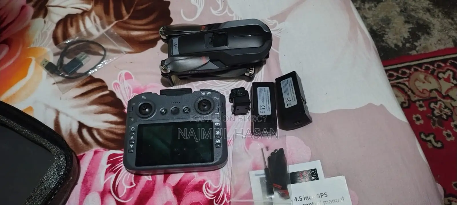 V168 GPS Drone With Screen Remote Control & Double Battery