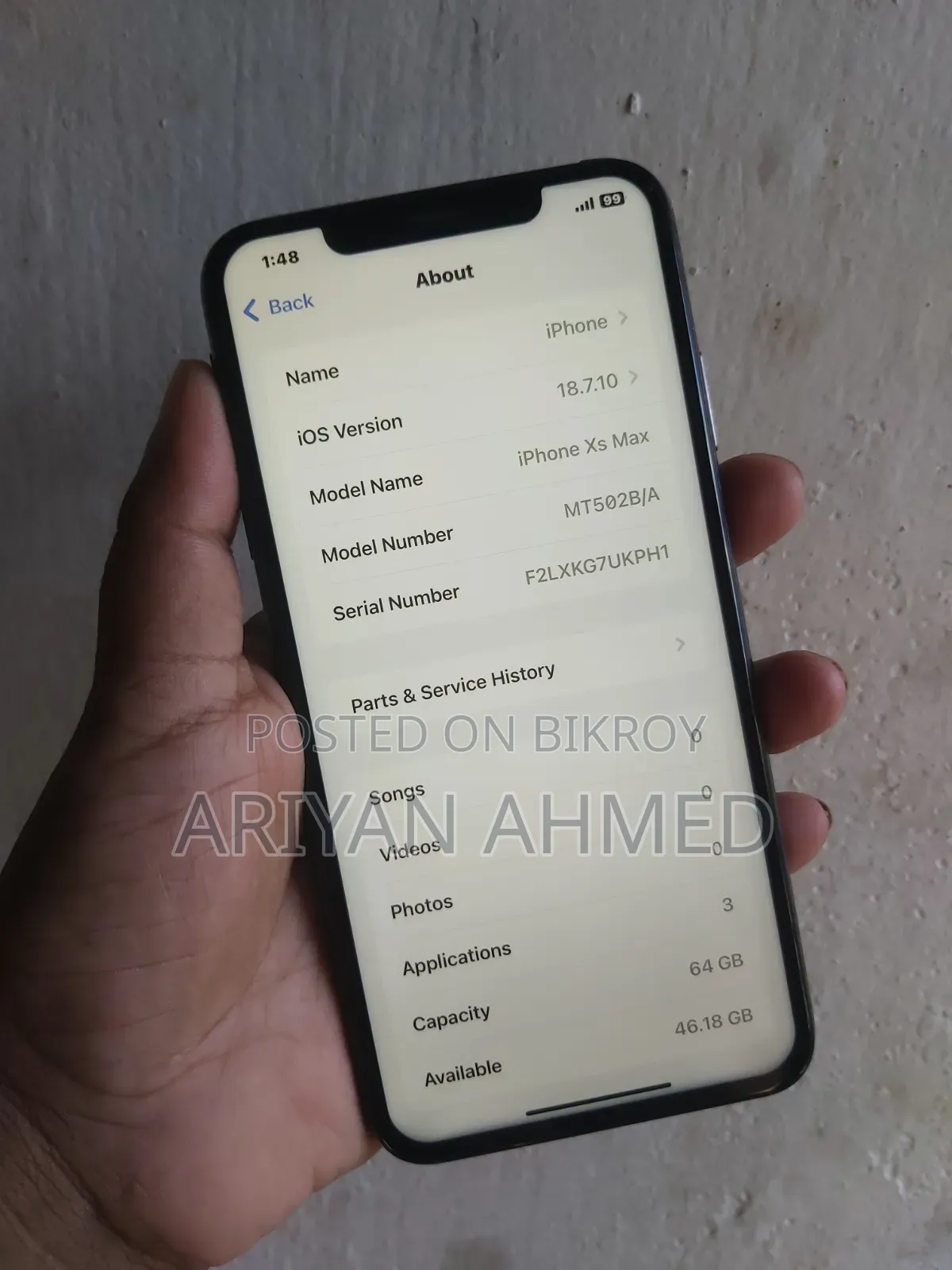 Apple iPhone XS Max 64 GB Black