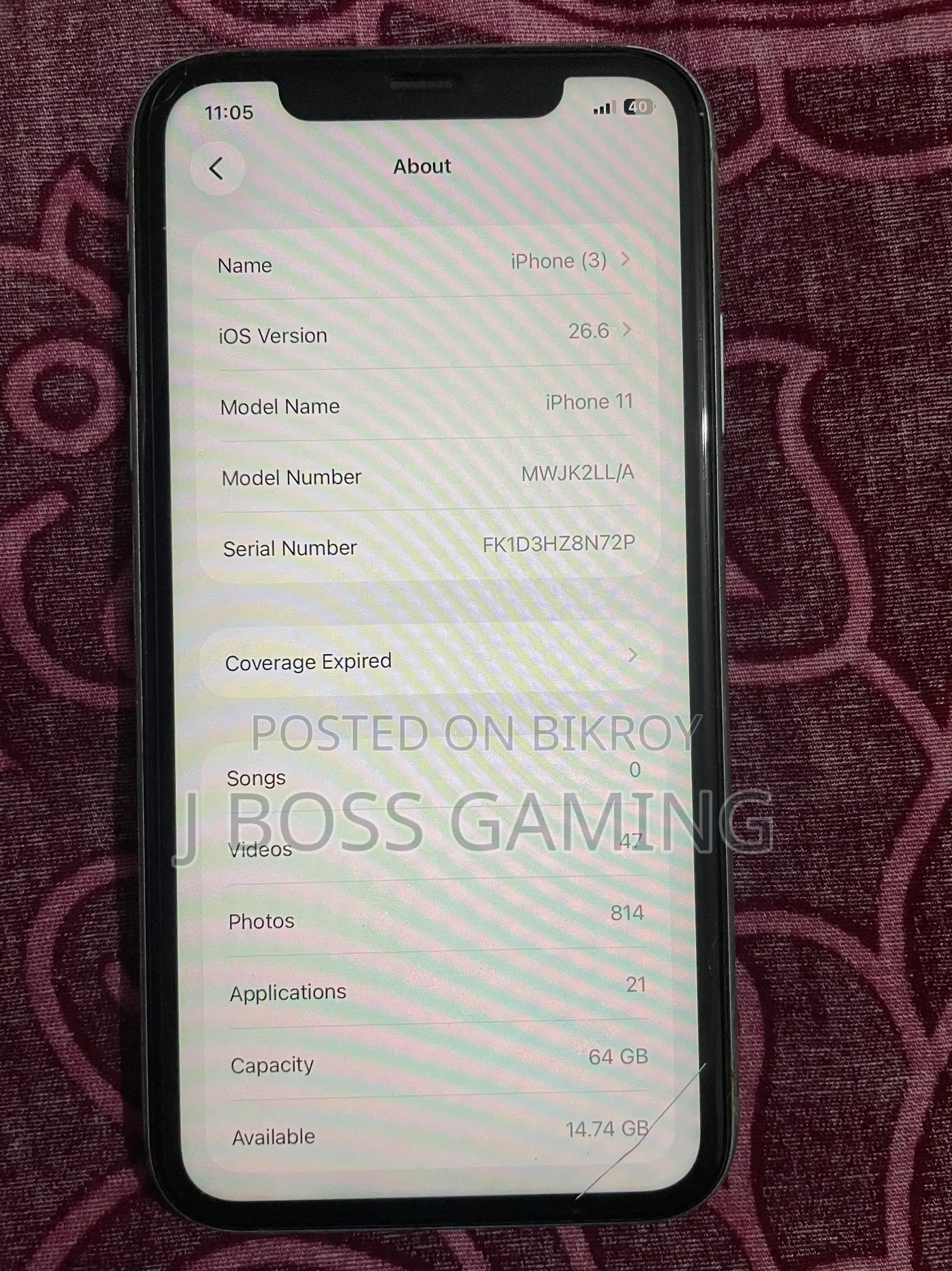 Apple iPhone 11 64 GB Purple