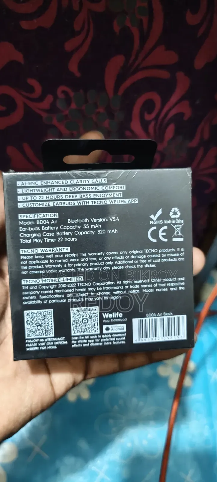 Tecno Buds 4 Air