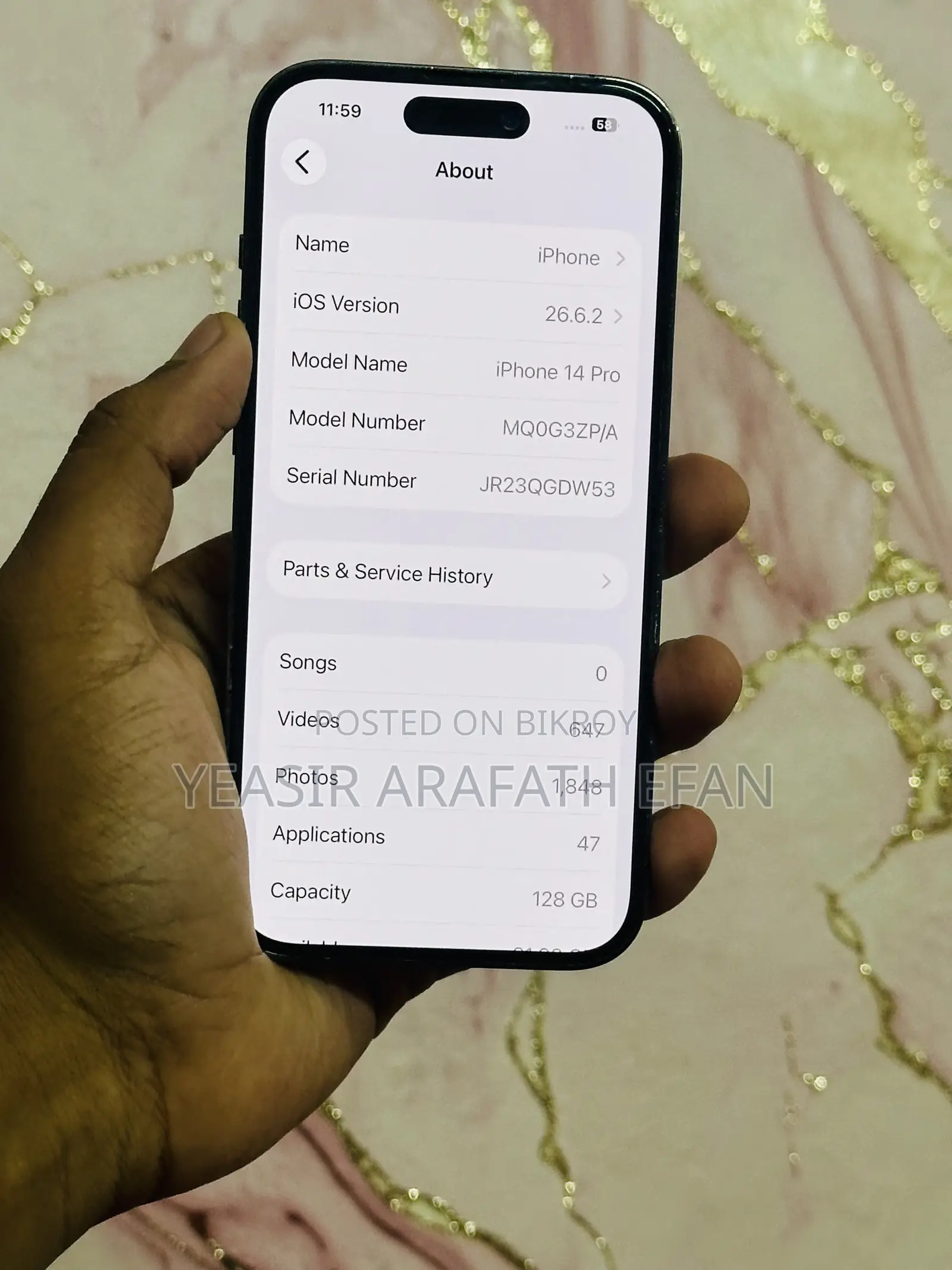 অ্যাপল আইফোন ১৪ প্রো ১২৮ জিবি ব্লু