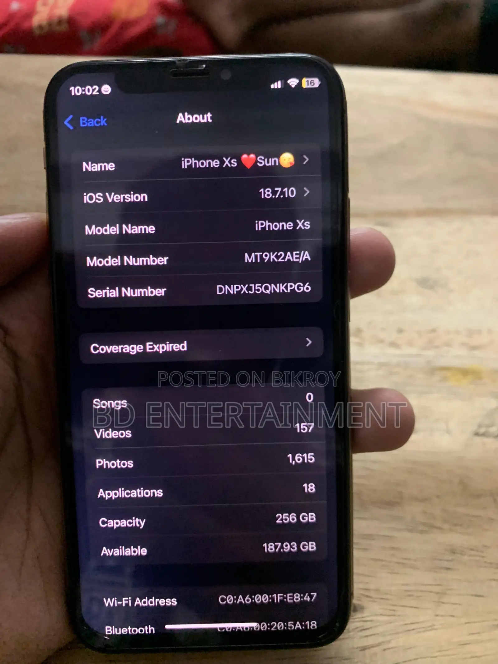 Apple iPhone XS 256 GB Gold