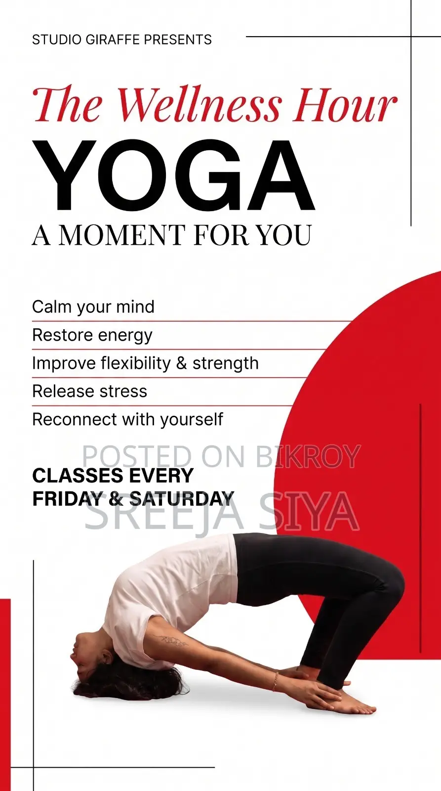 Yoga Class (Only for Women With Woman Trainer)