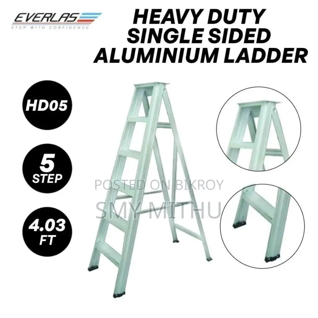5 Steps New Aluminium Ladder / Half.