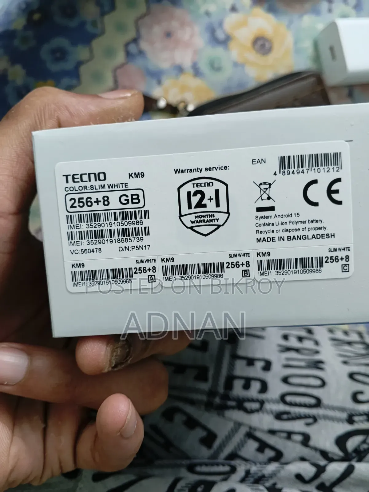 New Tecno Pova Slim 5G 256 GB White
