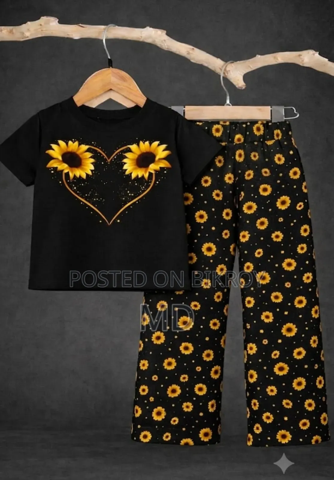 Premium Cotton Blend Kids Black Short Sleeve T-Shirt