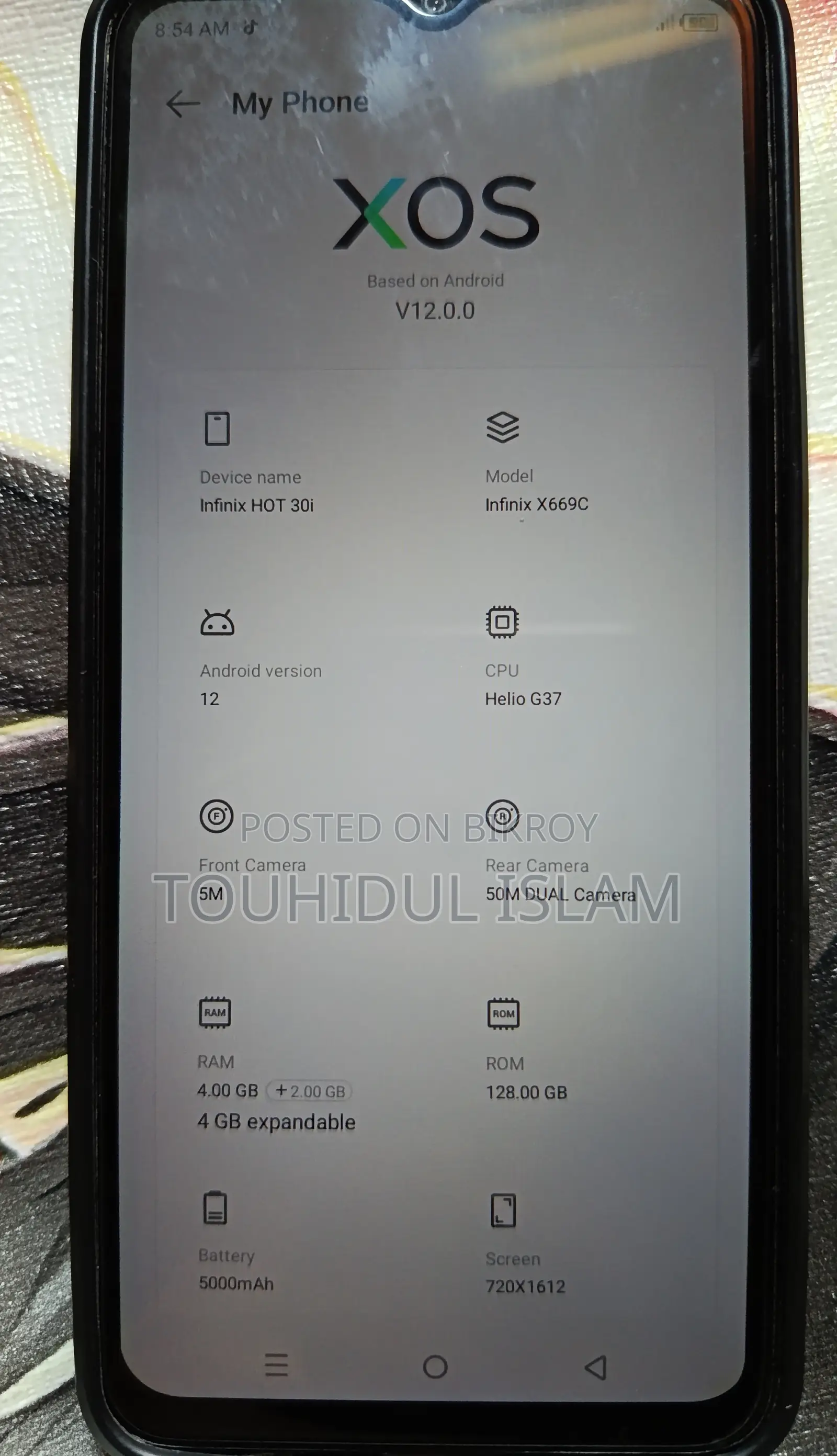 Infinix Hot 30i 128 GB Black