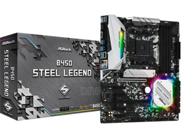 Asrock B450 Steellegend Atx Gaming Motherboard