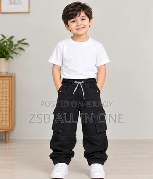Boys Denim Baggy Joggers Pant 2-12y