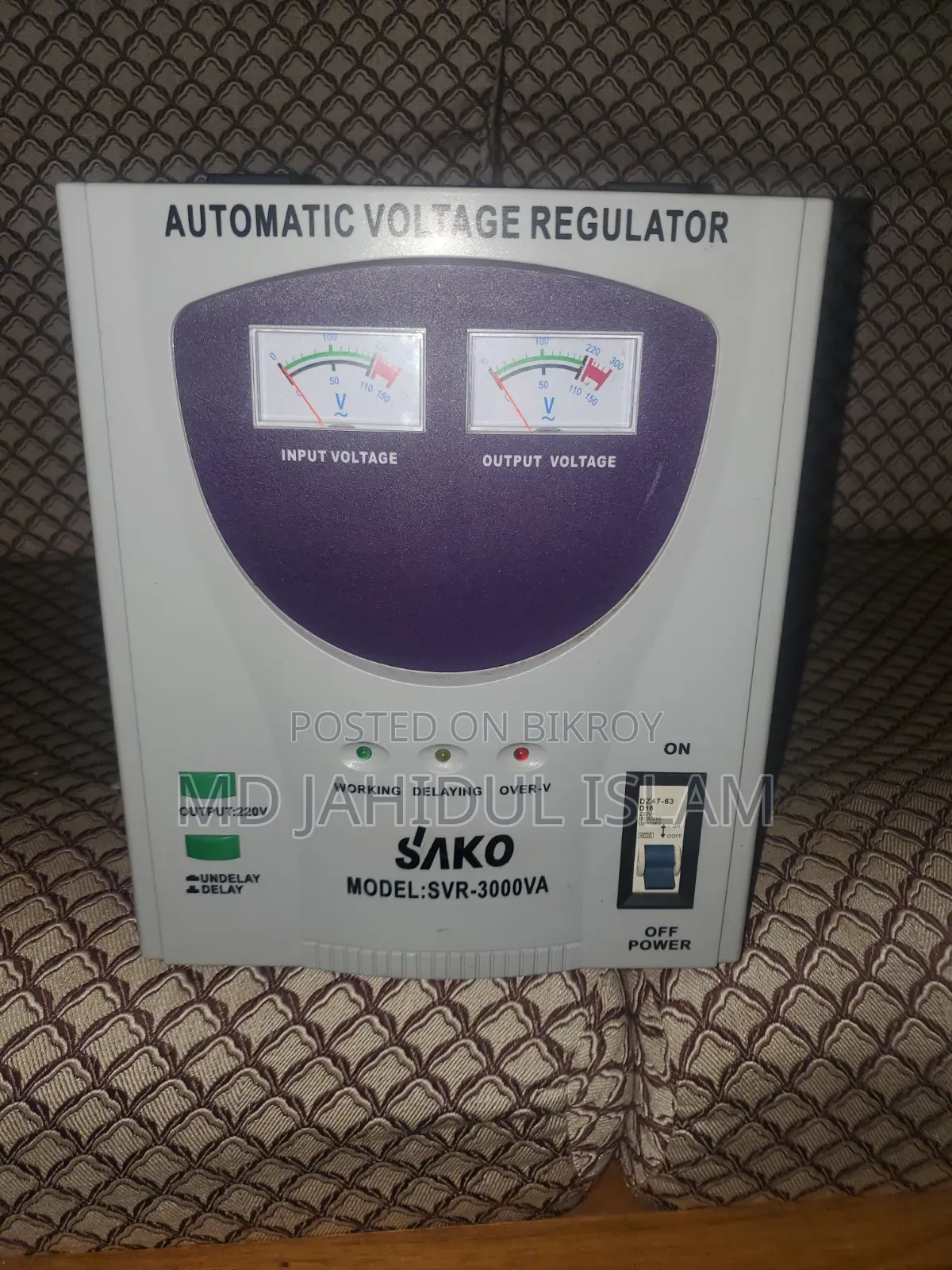3000 Va Servomotor Voltage Stabilizer