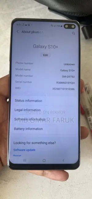 Samsung Galaxy S10 Plus 128 GB Blue