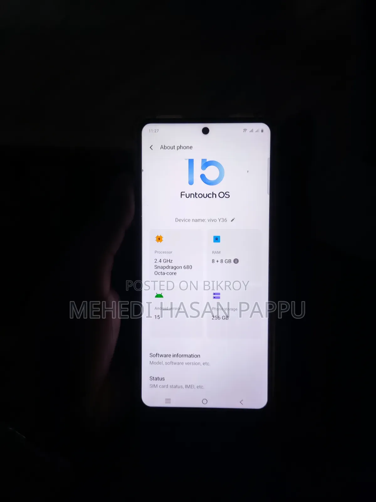 Vivo Y36 5G 256 GB Gold