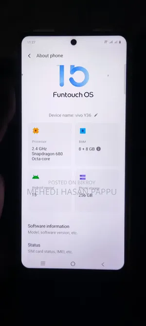 Vivo Y36 5G 256 GB Gold