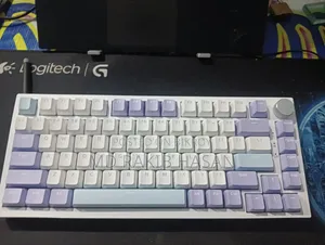 AJAZZ AK820 75% White Purple Mechanical Keyboard (Sea Salt Switch)