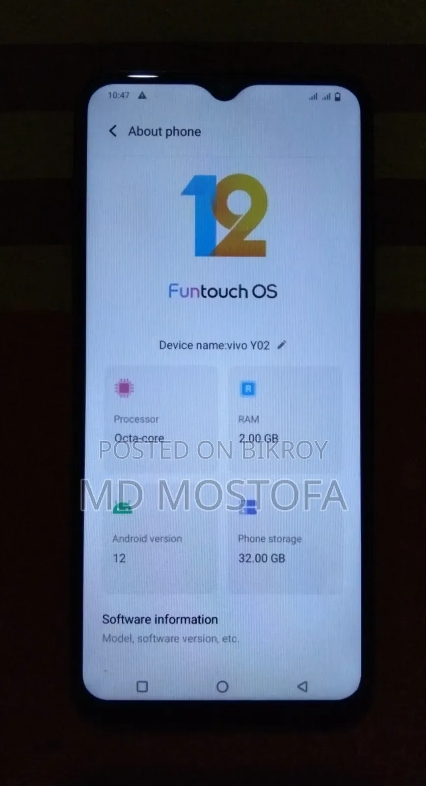 Vivo Y02 32 GB Black