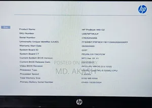 ল্যাপটপ HP ProBook 440 G2 ৮জিবি ইন্টেল কোর আই৫ এইচডিডি ৫০০জিবি