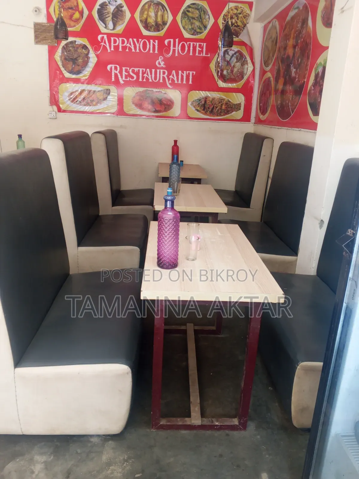 Restaurant chairs and tables for sale
