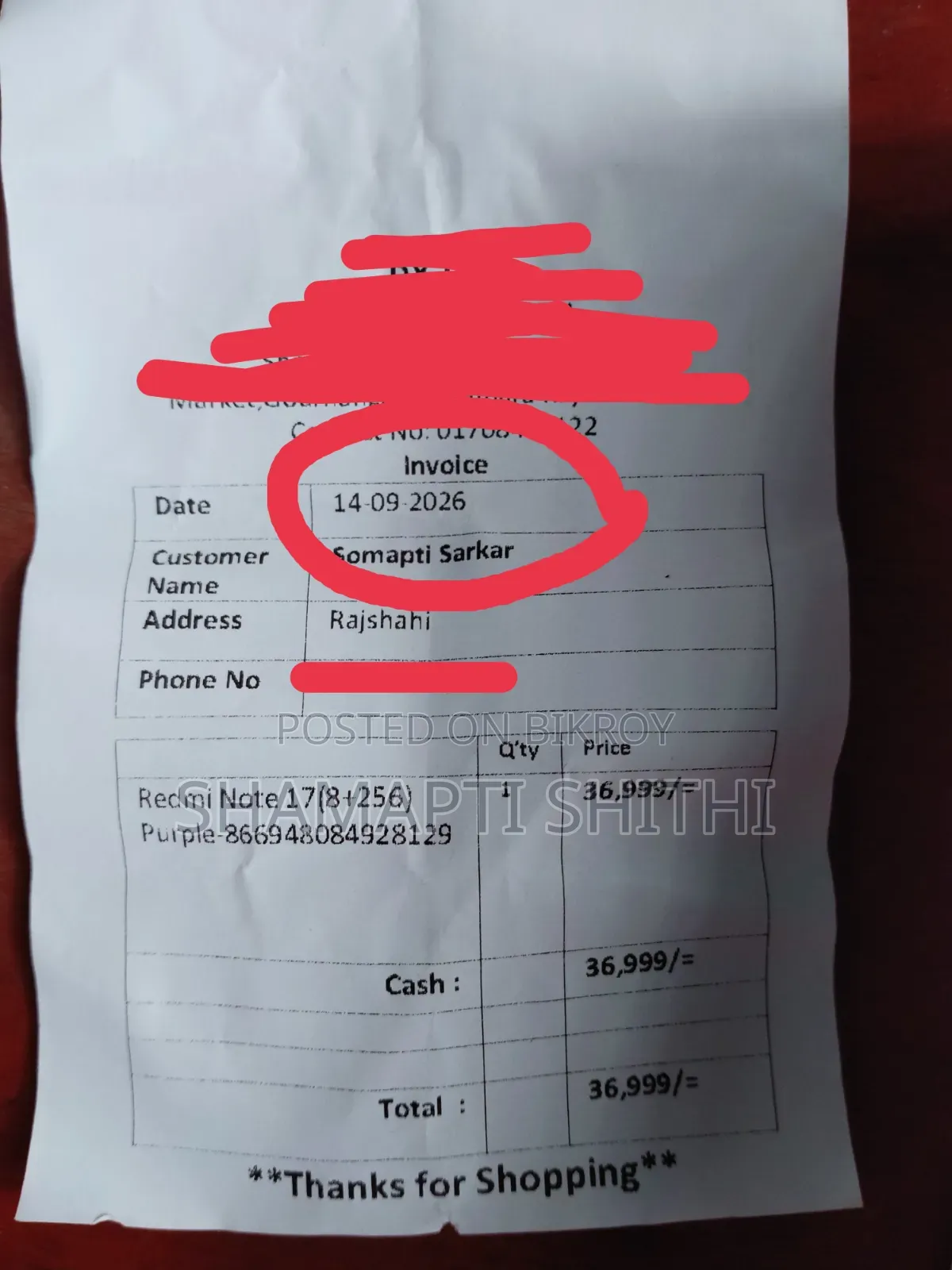 New Xiaomi Redmi Note 17 256 GB Purple