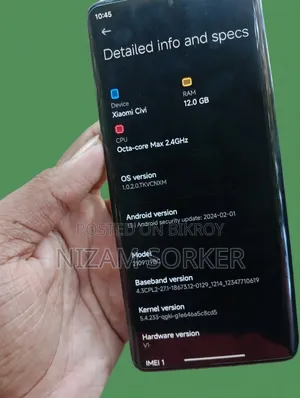 Xiaomi Civi 1S 256 GB Black