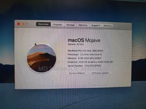 Laptop Apple MacBook Pro 2012 8GB Intel Core i5 HDD 500GB