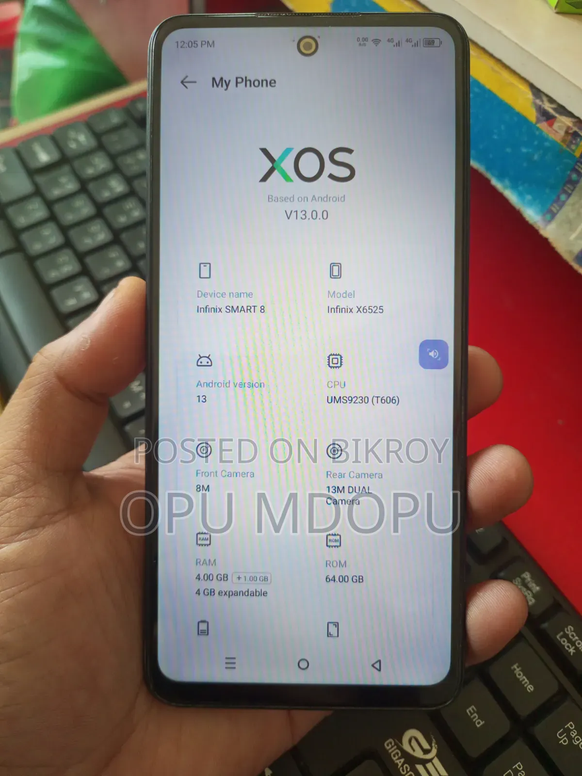 Infinix Smart 8 64 GB Black