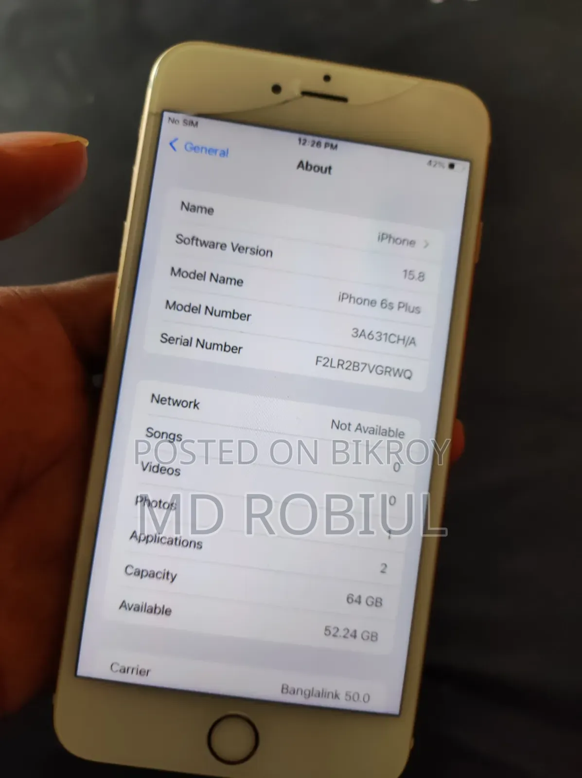 Apple iPhone 6s Plus 64 GB Gold