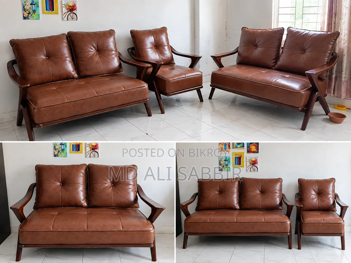 These sofa sets will be sold
