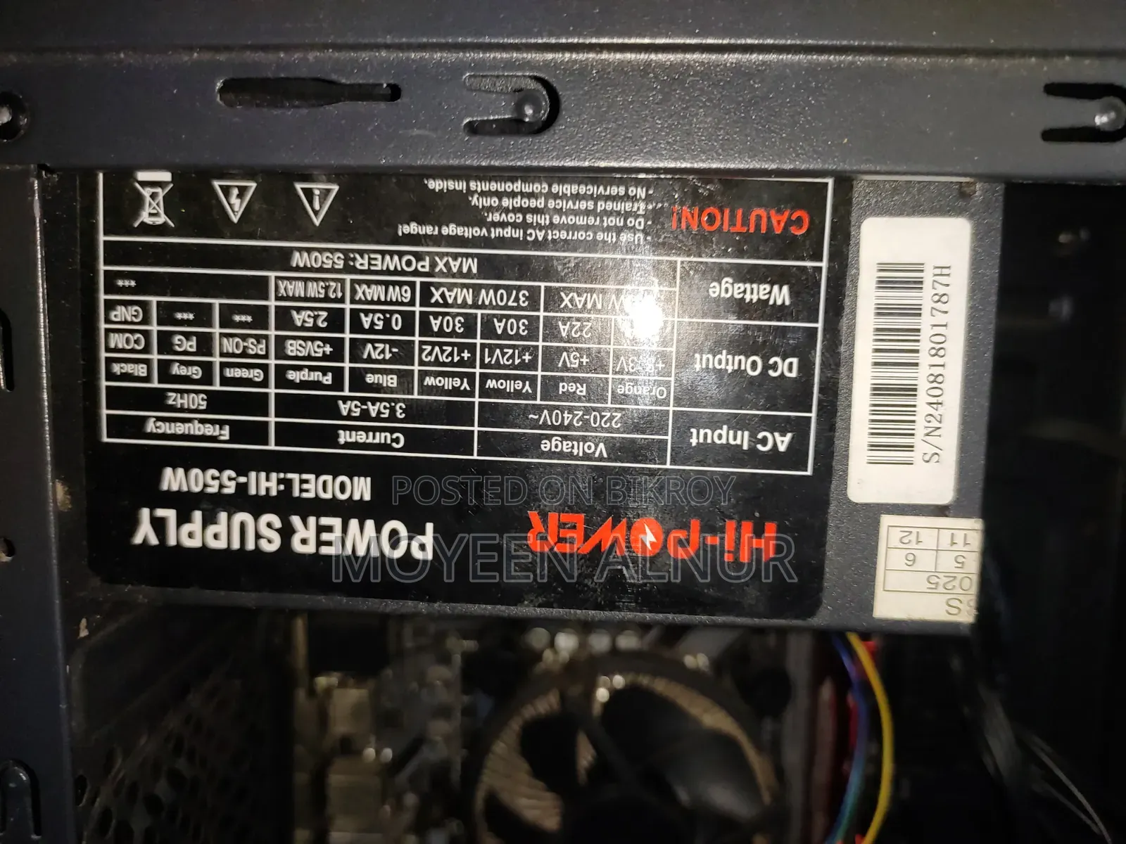 Desktop Computer Gigabyte GB-BLCE-4105 8GB Intel Core I3 HDD+SSD 500GB