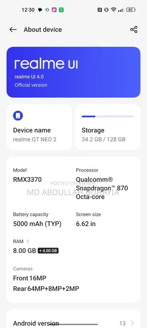 Realme GT Neo2 128 GB Green