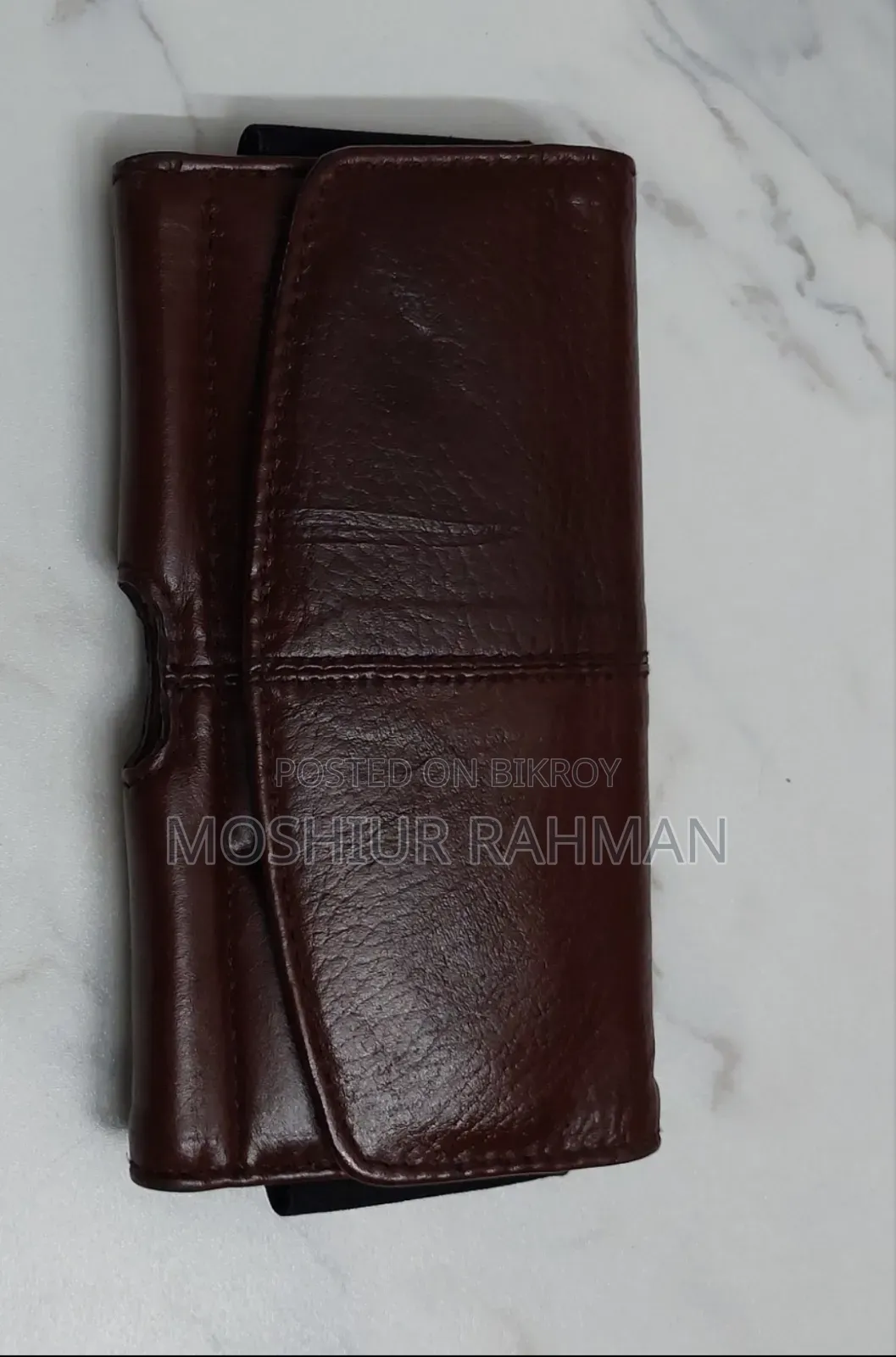 ফোন ওয়ালেট পাসপোর্ট বহনের জন্য ১০০% চামড়ার বেল্ট ব্যাগ